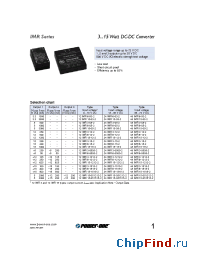 Datasheet 12IMR15-051515-2 manufacturer Power-One