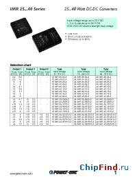 Datasheet 12IMR25-03-2 manufacturer Power-One