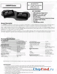 Datasheet 1512D24WFR manufacturer Power-One