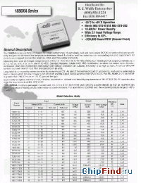 Datasheet 1605/15T24XA manufacturer Power-One