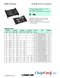 Datasheet 20IMX35-D12D12-9 manufacturer Power-One