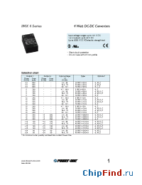 Datasheet 20IMX4-1212-9 manufacturer Power-One