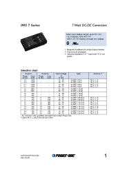 Datasheet 24IMS7-05-05-9 manufacturer Power-One
