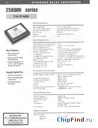 Datasheet 2503S48HN manufacturer Power-One