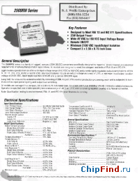 Datasheet 2503S72RW manufacturer Power-One