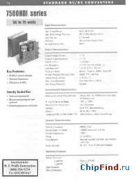 Datasheet 7503S24HDI manufacturer Power-One