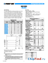 Datasheet DFA20E12S manufacturer Power-One