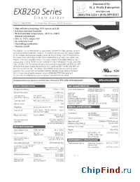 Datasheet EXB250-48S3V3 manufacturer Power-One