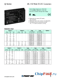 Datasheet GQ1101-7 manufacturer Power-One