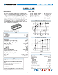 Datasheet LES008YD manufacturer Power-One