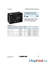 Datasheet LK1301-7R manufacturer Power-One