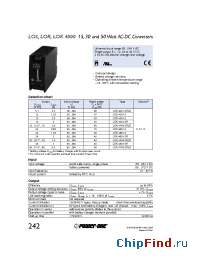 Datasheet LOK4001-2RLD manufacturer Power-One