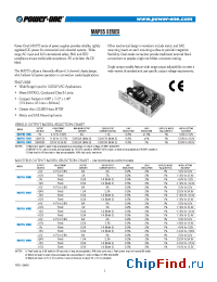 Datasheet MAP40-1005 manufacturer Power-One