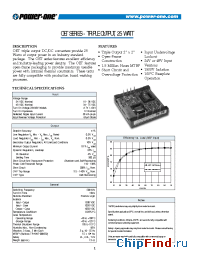 Datasheet OET025ZGHH-A manufacturer Power-One