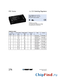 Datasheet PSC126-7iR manufacturer Power-One