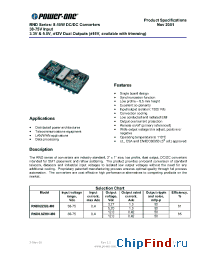 Datasheet RND02ZGE manufacturer Power-One