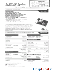 Datasheet SMT05E-12W3V3 manufacturer Power-One