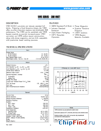 Datasheet VWS300ZJ-A manufacturer Power-One