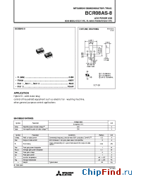 Datasheet BCR08AS-8L manufacturer Powerex