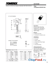 Datasheet BCR16CM-8L manufacturer Powerex