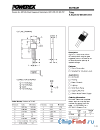 Datasheet BCR6AM-12 manufacturer Powerex