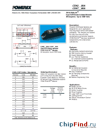 Datasheet CD420890A manufacturer Powerex