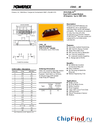 Datasheet CD430840 manufacturer Powerex