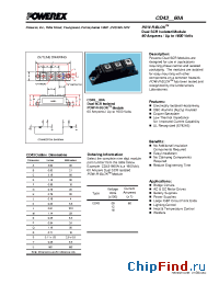 Datasheet CD430860A manufacturer Powerex