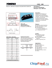 Datasheet CD430890A manufacturer Powerex