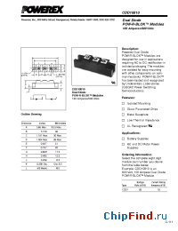 Datasheet CDD10810 manufacturer Powerex
