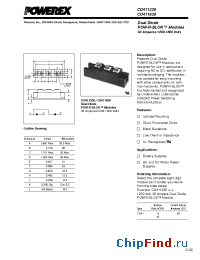 Datasheet CDD11610 manufacturer Powerex
