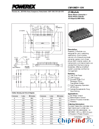 Datasheet CM10MD1-12H manufacturer Powerex