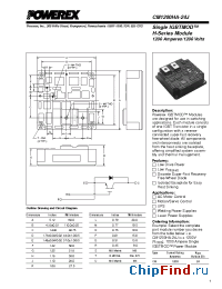 Datasheet CM1200HA-24J manufacturer Powerex