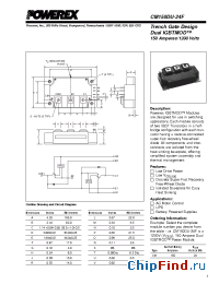 Datasheet CM150DU-24F manufacturer Powerex