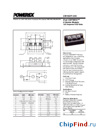 Datasheet CM150DY-24A manufacturer Powerex