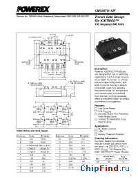 Datasheet CM150TU-12F manufacturer Powerex