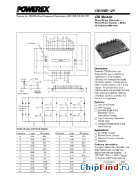 Datasheet CM15MD-12H manufacturer Powerex