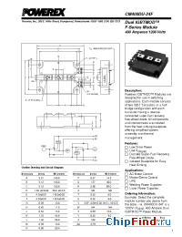 Datasheet CM400DU-24F manufacturer Powerex