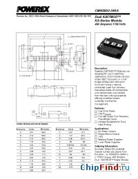 Datasheet CM400DU-34KA manufacturer Powerex