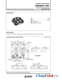 Datasheet CM400DY-50H manufacturer Powerex