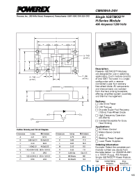 Datasheet CM400HA-24 manufacturer Powerex