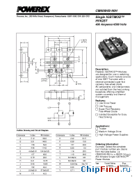 Datasheet CM400HB-90H manufacturer Powerex