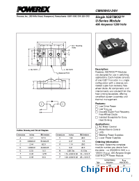 Datasheet CM400HU-24H manufacturer Powerex