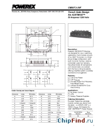 Datasheet CM50TJ-24F manufacturer Powerex