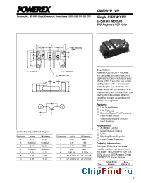 Datasheet CM600HU-12H manufacturer Powerex