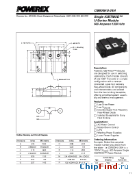 Datasheet CM600HU-24H manufacturer Powerex