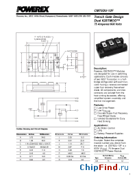 Datasheet CM75DU-12F manufacturer Powerex