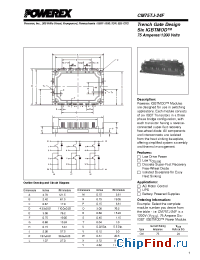 Datasheet CM75TJ-24F manufacturer Powerex
