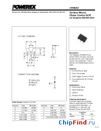 Datasheet CR08AS400-12 manufacturer Powerex