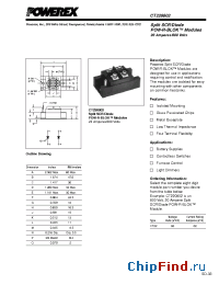 Datasheet CT220802 manufacturer Powerex